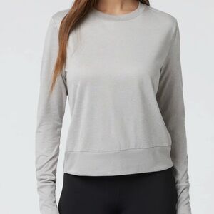 Women's Gray Long Sleeve Top